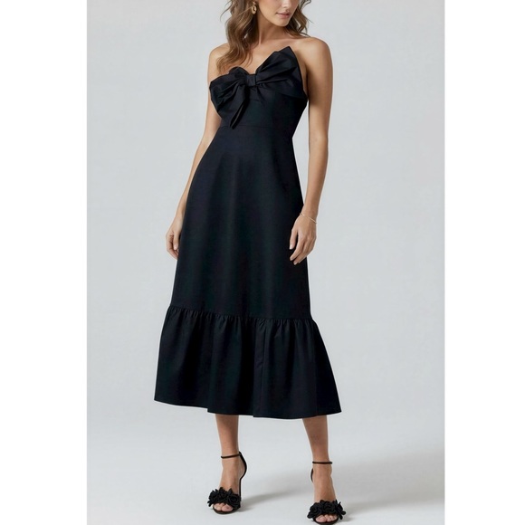 anthropologie bow tie dress